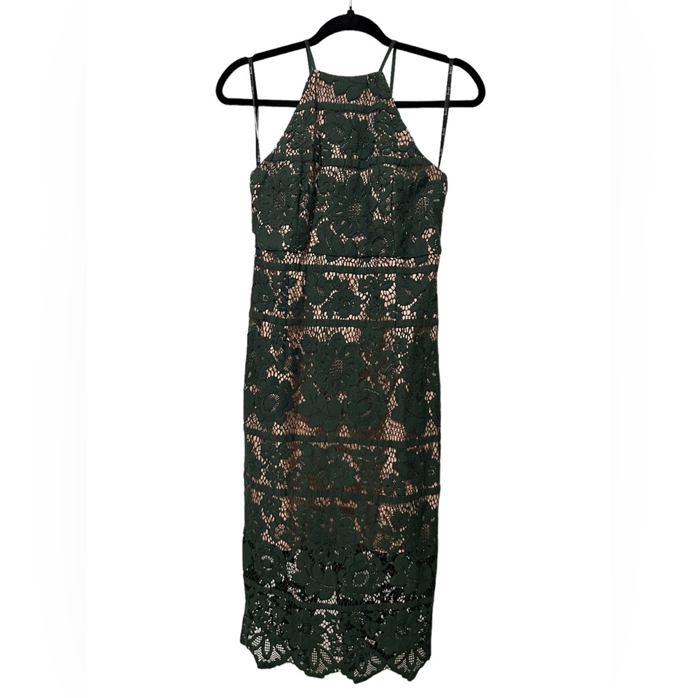 Bardot - Hunter Green Lace Dress - Size 6/Small